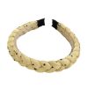 Yellow Sponge Twist Braided Heandband Women Dots Thick Headband Hair Accessories Hair Band