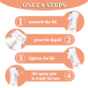 Continuous Spray Bottle with Ultra Fine Mist - Versatile Water Sprayer for skin spray bottle   Home Cleaning, Plants and More - Spray Bottle (Clear, 3