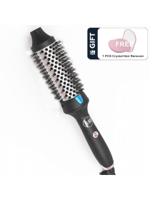 Thermal Brush Ceramic Hair Curler Comb 3 in 1 Thermal Curling Wand Double PTC Curling Brush Travel Hair Curler Combs Anti Scalding Curling Iron Ionic