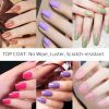 2 PCS Top Coat Kit, MAKARTT Soak Off Nail Gel No Wipe Top Coat 10ml Top Coat Set for UV LED Nail Gel Polish Soak Off UV Tops