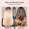Thermal Brush Ceramic Hair Curler Comb 3 in 1 Thermal Curling Wand Double PTC Curling Brush Travel Hair Curler Combs Anti Scalding Curling Iron Ionic
