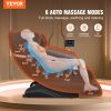 VEVOR Massage Chair - Full Body Zero Gravity Recliner with Multi Auto Modes, 3D Shiatsu, Heating, Bluetooth Speaker, Airbag, Foot Roller, and Touch Sc