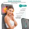 Full Body Massage Mat with Heat 10 Neck Shiatsu Kneading Massage Heads, Multifunctional Electric Heated Massage Chair Back Pad for Back Lumbar Leg Pai