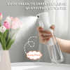 Continuous Spray Bottle with Ultra Fine Mist - Versatile Water Sprayer for skin spray bottle   Home Cleaning, Plants and More - Spray Bottle (Clear, 3