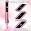 Makartt Cordless Nail Drill 35000RPM Rechargeable Electric Nail File ELLSEE Portable E Filer, Professional Manicure Kit