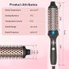 Thermal Brush Ceramic Hair Curler Comb 3 in 1 Thermal Curling Wand Double PTC Curling Brush Travel Hair Curler Combs Anti Scalding Curling Iron Ionic