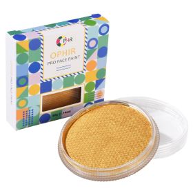 OPHIR 30g Body Paint Ink Pearl Colour Face Makeup Painting Water-Based for Halloween Party RT010 (Color: No.8 Pearly Golden)