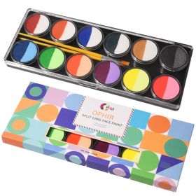 OPHIR Face Paint Rainbow Multicolor Series Children Makeup Painting Pigment Temporary Body Paint Art RT012 (Color: RT013A)