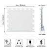 New Large Vanity Mirror with Lights Led Mirror with Lights Lighted Makeup Mirror with 15 Dimmable LED Bulbs for Dressing Table