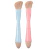 Double Ended Makeup Brush 4in1 Retractable Cosmetic Brush Multifunctional Concealer Sponge Brush For Eyeshadow Eyebrow Lipstick