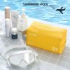Portable Travel Cosmetic Bag, Cute Makeup Pouches, PU Leather Waterproof Toiletry Bags,anti-fruit Jelly Beach Bag Ins Style Cosmetic Storage Bag Porta